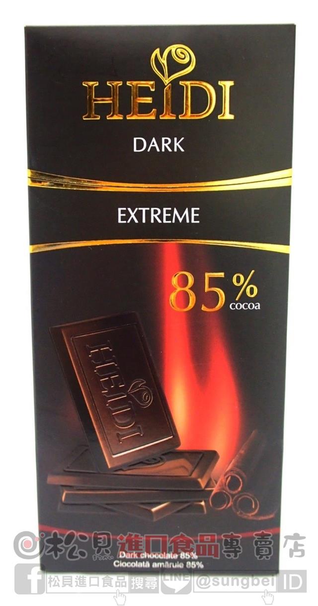 赫蒂85%黑巧克力片80g【5941021001674】