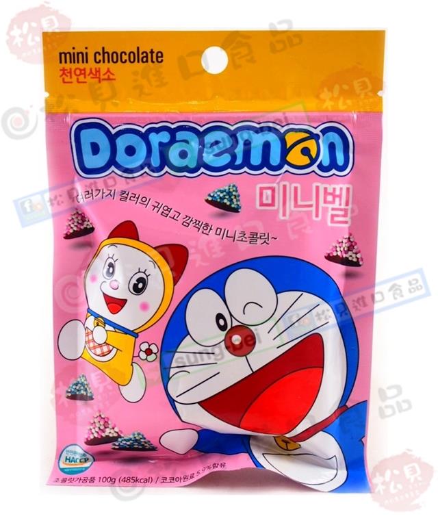 哆啦A夢迷你三角巧克力100g【8809269409300】