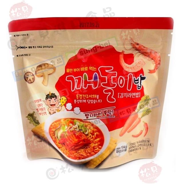 韓國鬼怪泡麵泡飯(泡菜味)104g【8809375060334】