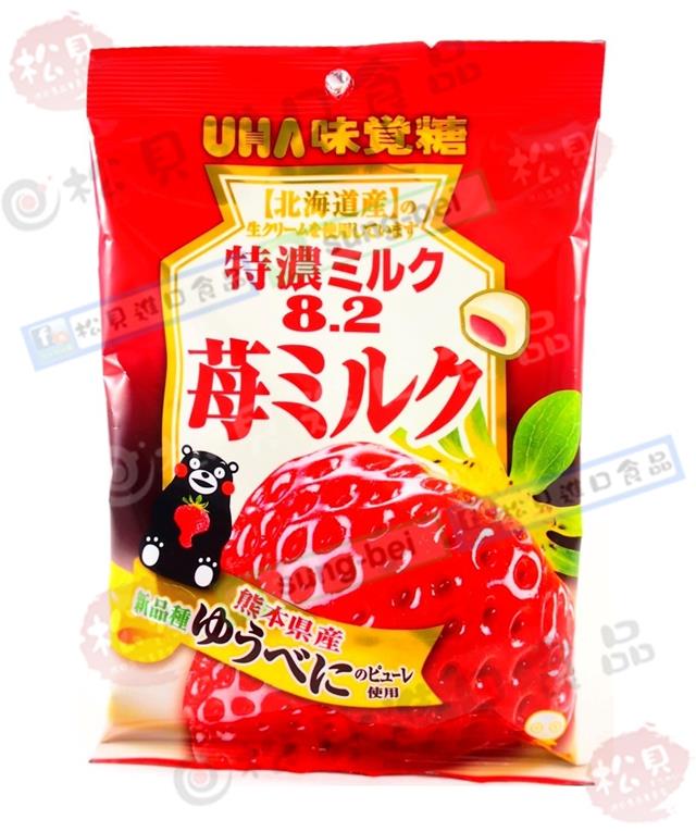 味覺特濃8.2草莓牛奶糖84g【4902750876156】