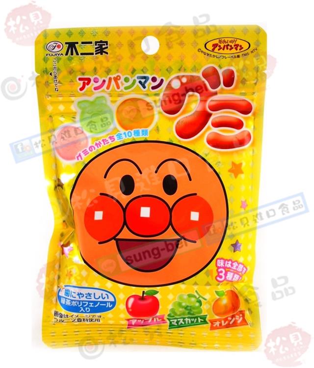 不二家麵包超人水果QQ軟糖50g【4902555123578】