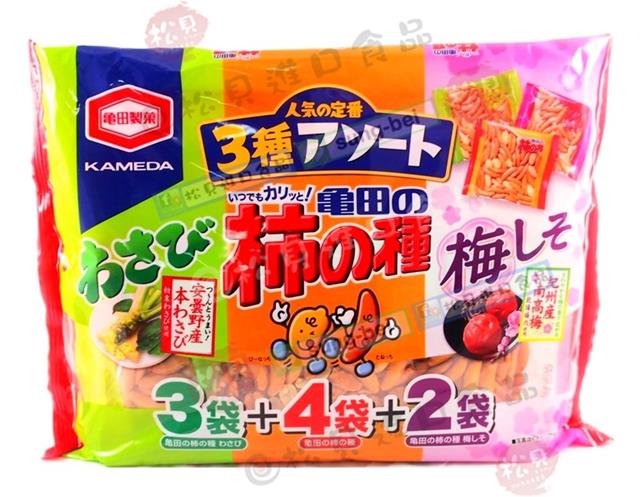 龜田三種柿種米果250g【4901313192481】