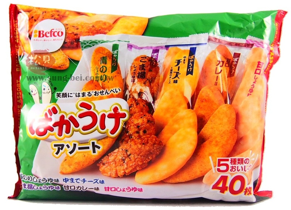 栗山5種月亮米果40枚220g【4901336723464】