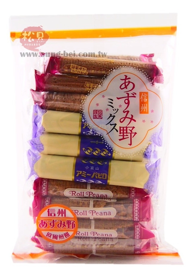 小宮山歐風三色蛋捲16支152g【4901392322281】