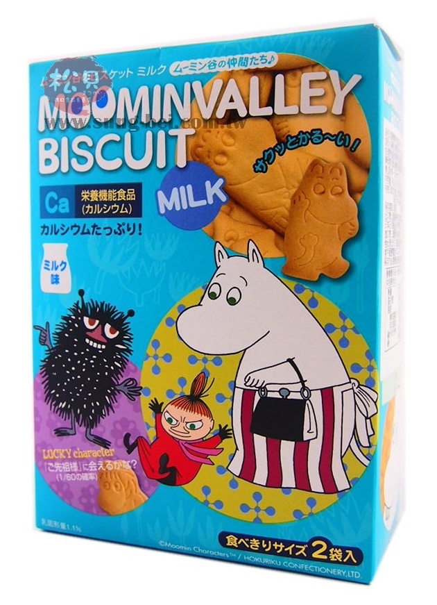 北陸嚕嚕米牛奶造型餅90g