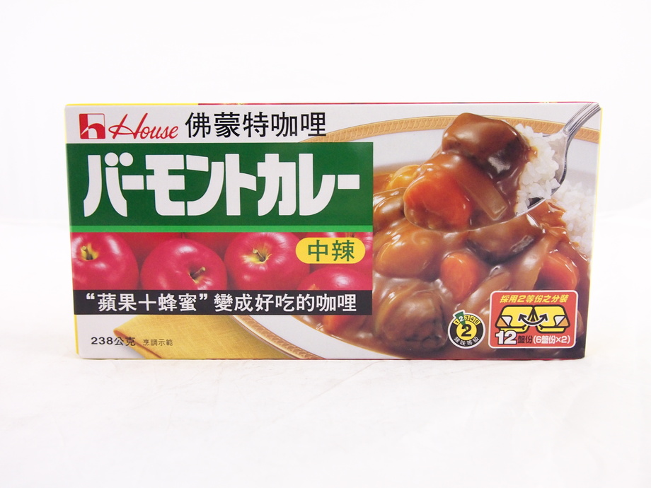 好侍佛蒙特咖哩塊(中辣)