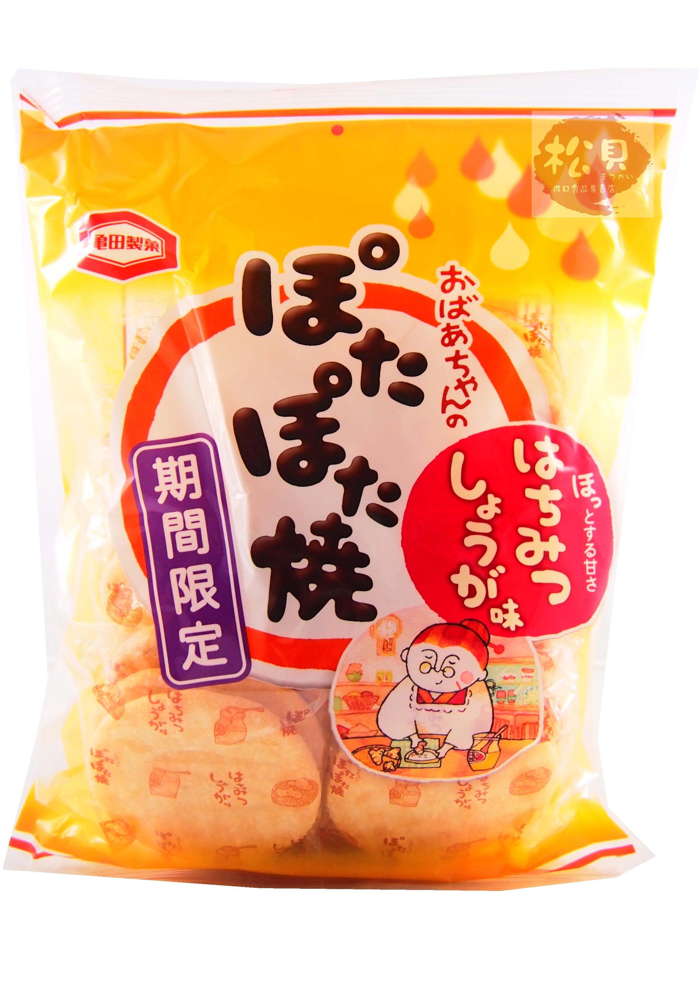 龜田婆婆米果-蜂蜜124g