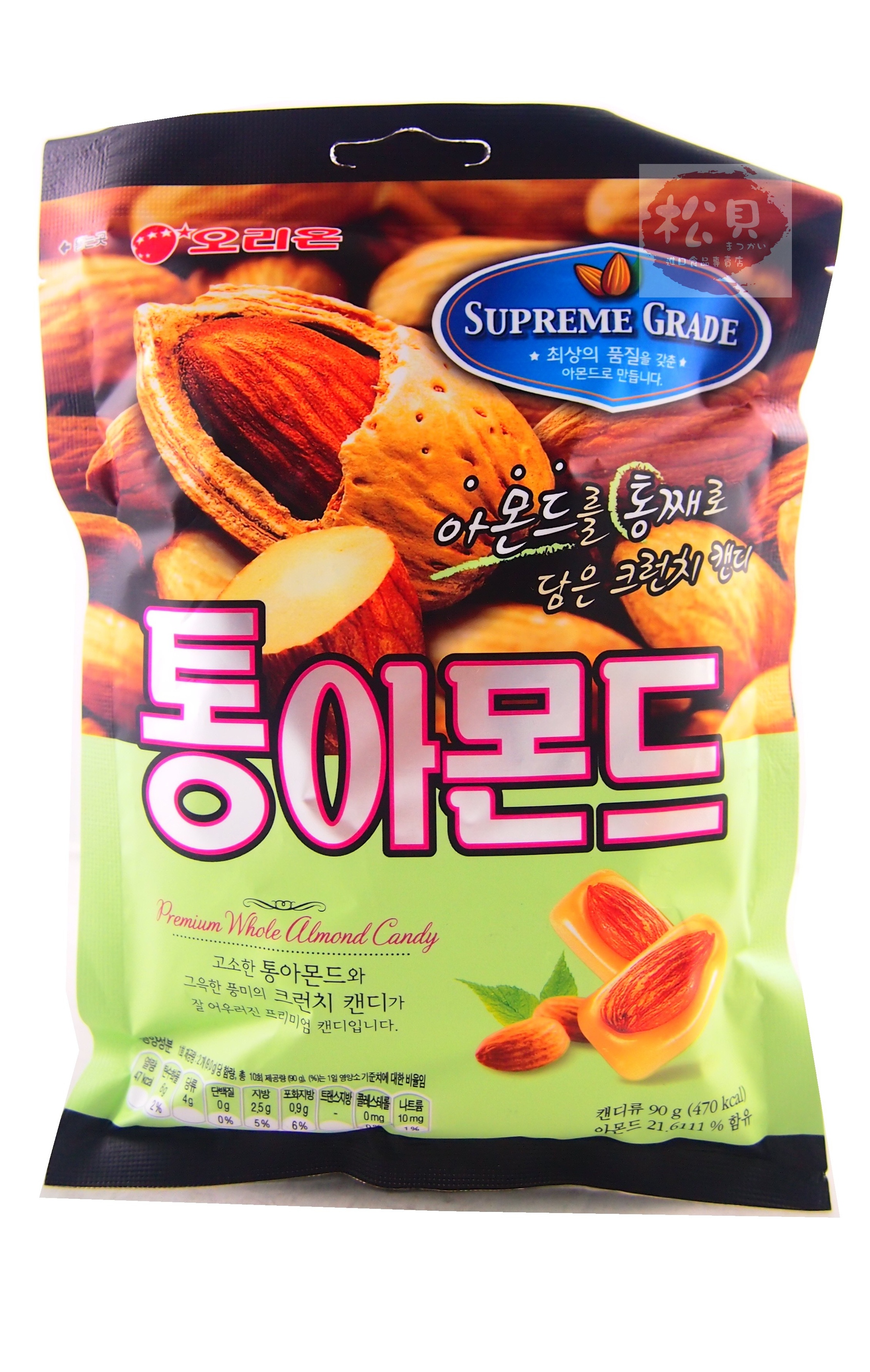 好麗友杏仁果奶油糖90g【8801117331009】