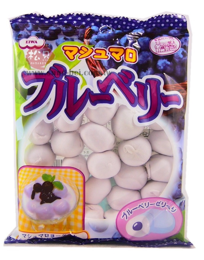 伊華EIWA棉花糖(藍莓)80g【4901088011475】