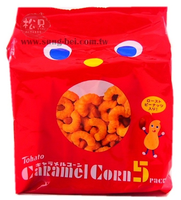 東鳩5袋乖乖焦糖玉米120g【4901940016921】