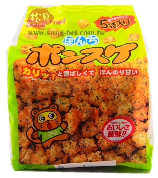 夢奇5袋海苔揚米果135g【4902450455651】