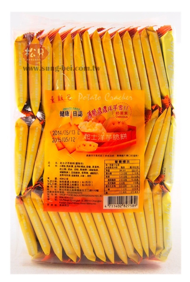 健康日誌起士薄餅餅量販包408g【4711402827589】