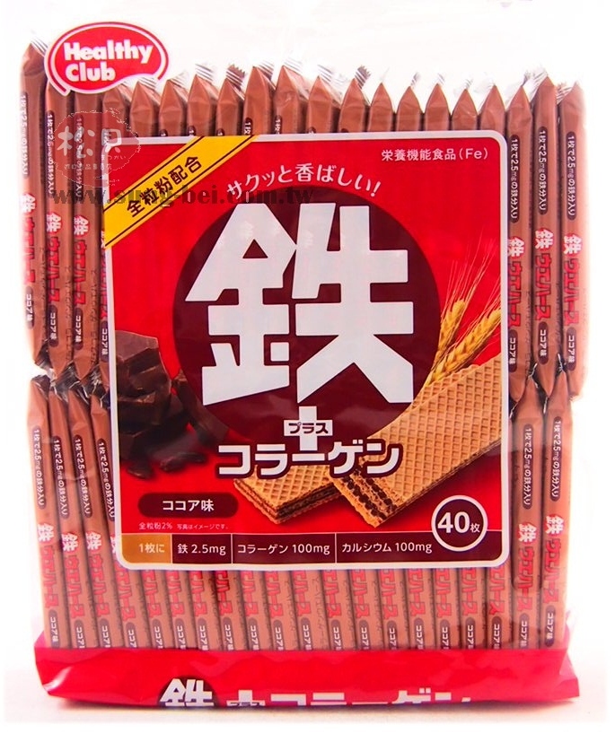 哈瑪達威化餅-鐵(可可)40枚300g【4902621003421】