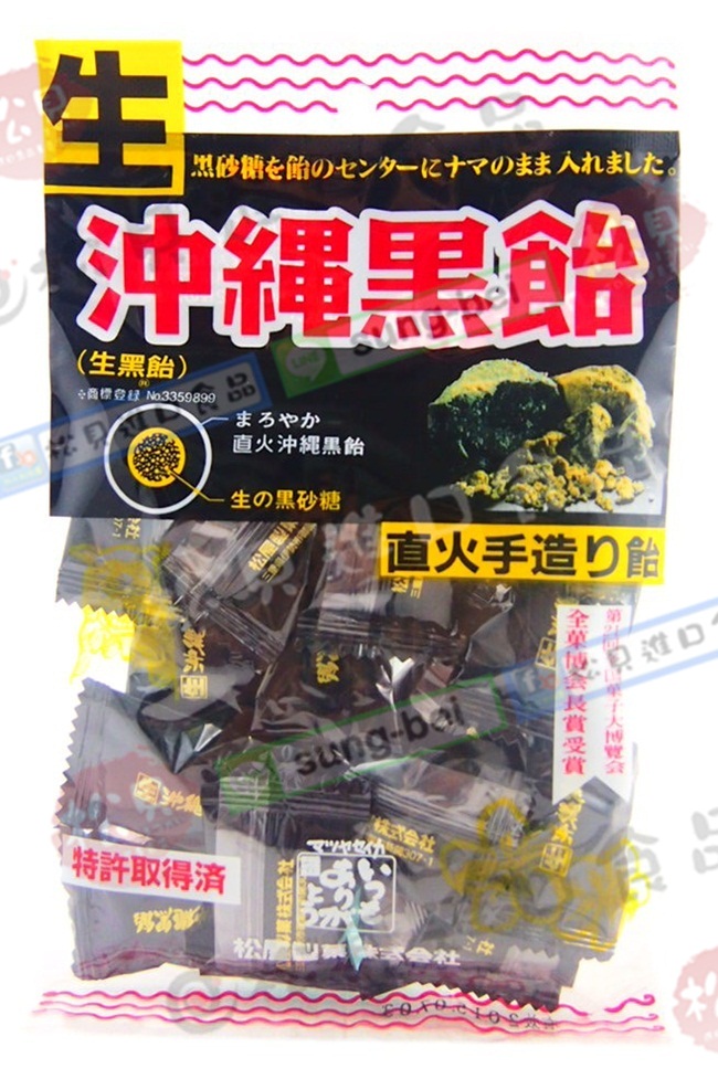 生沖繩黑糖飴陸耀100g(小)【4978087077931】