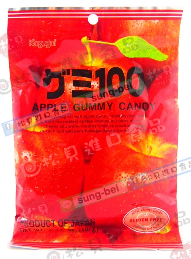春日井100%蘋果軟糖113g【4901326040120】