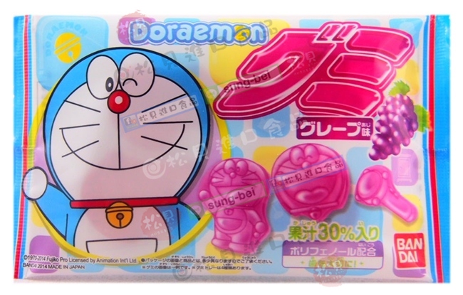 多拉A夢葡萄口味軟糖13g【4543112911421】
