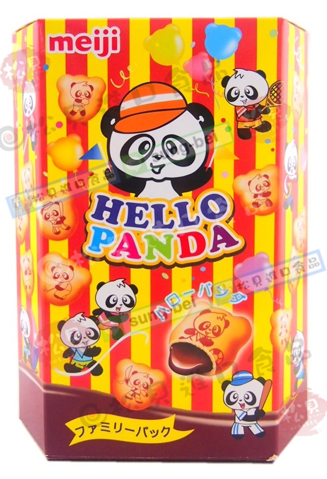 明治熊貓巧克力夾心5入(大)175g【4713153340119】