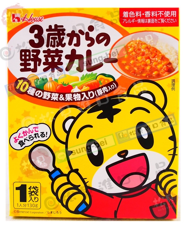 好侍巧虎3歲野菜豚骨130g【4902402851609】