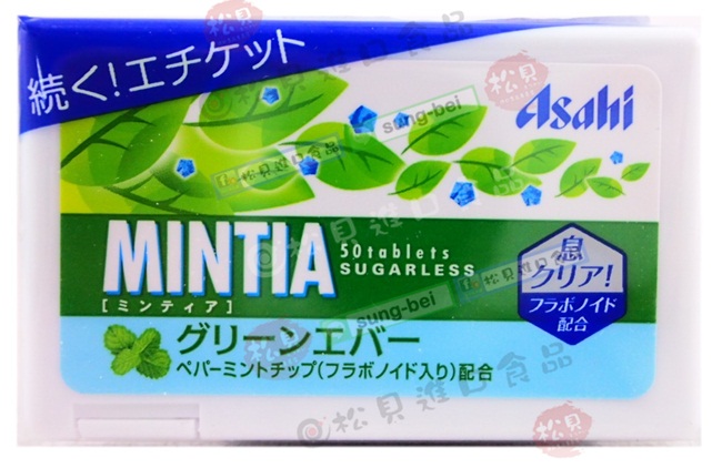 朝日MINTIA糖果(綠薄荷糖)7g【4946842522019】