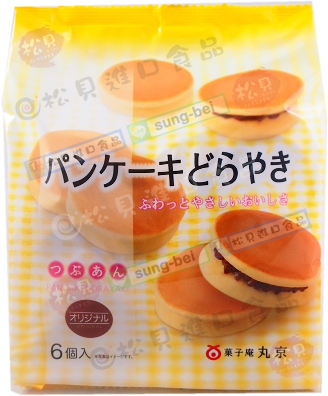 丸金銅鑼燒6入(原味&紅豆)324g【4902752161007】