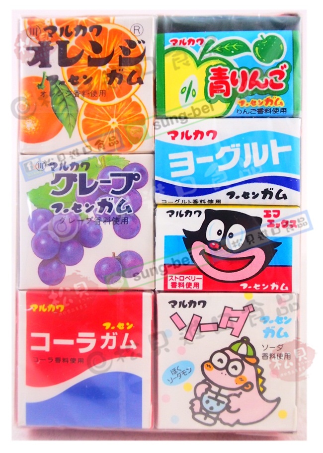 丸川7味卡通口香糖36g【4902747107102】