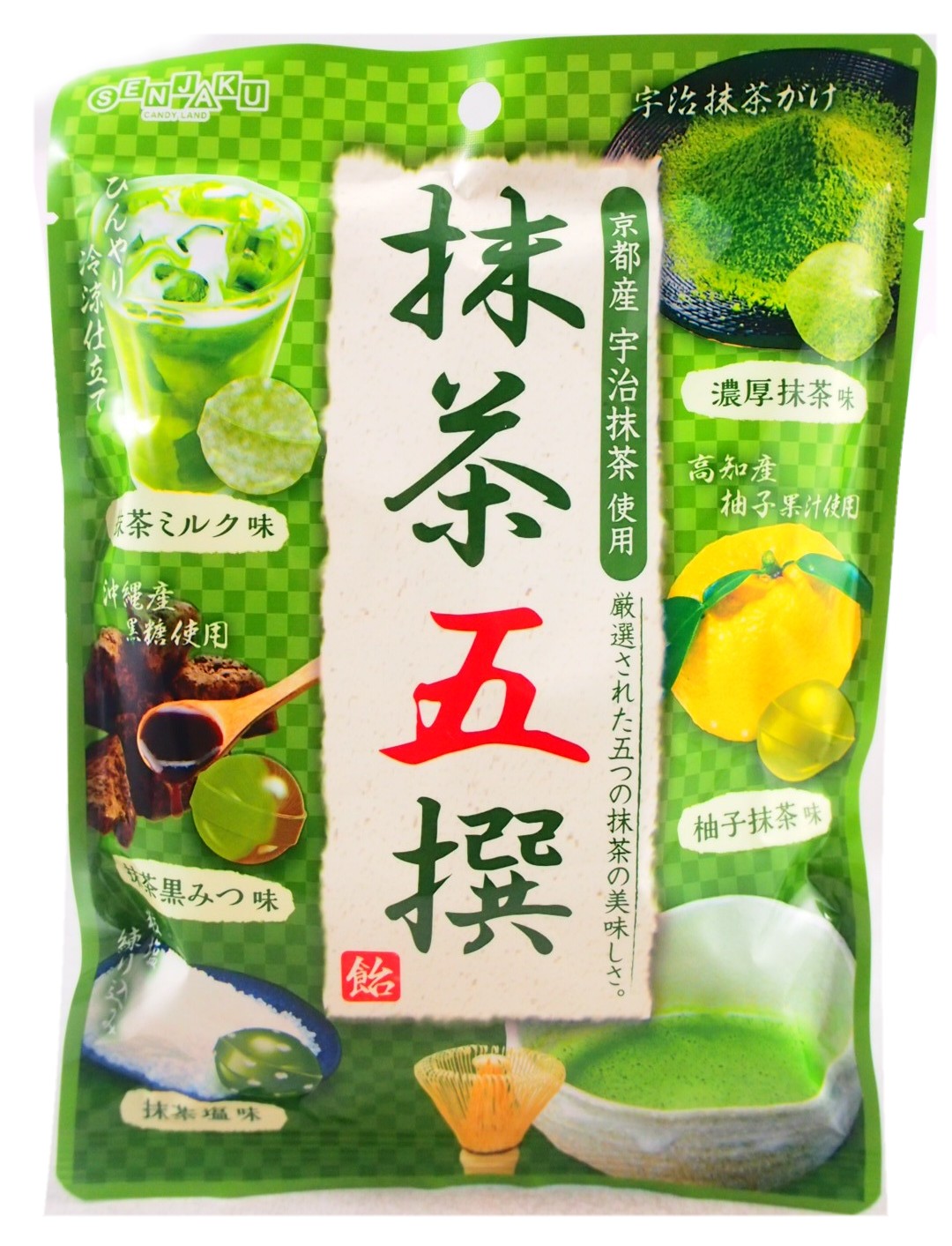 扇雀飴五撰綜合抹茶糖80g【4901650103249】