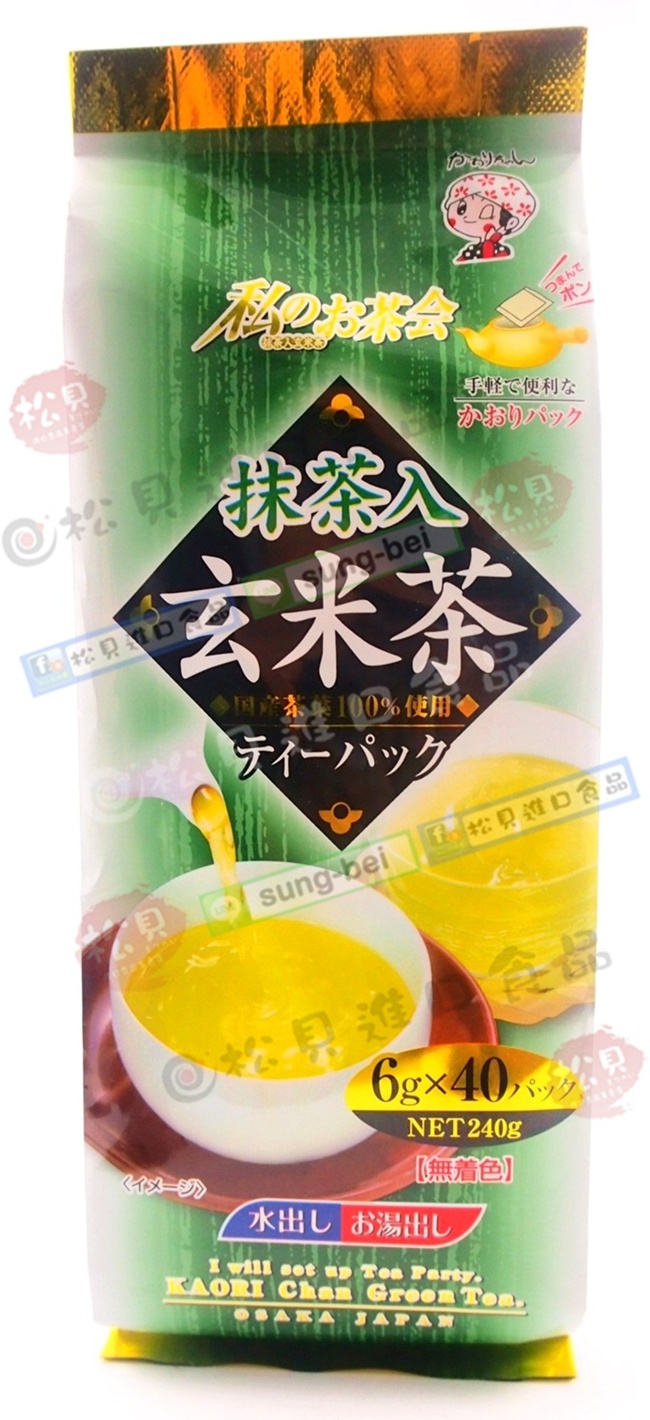 宇治森德玄米茶包40入240g【4970058489880】