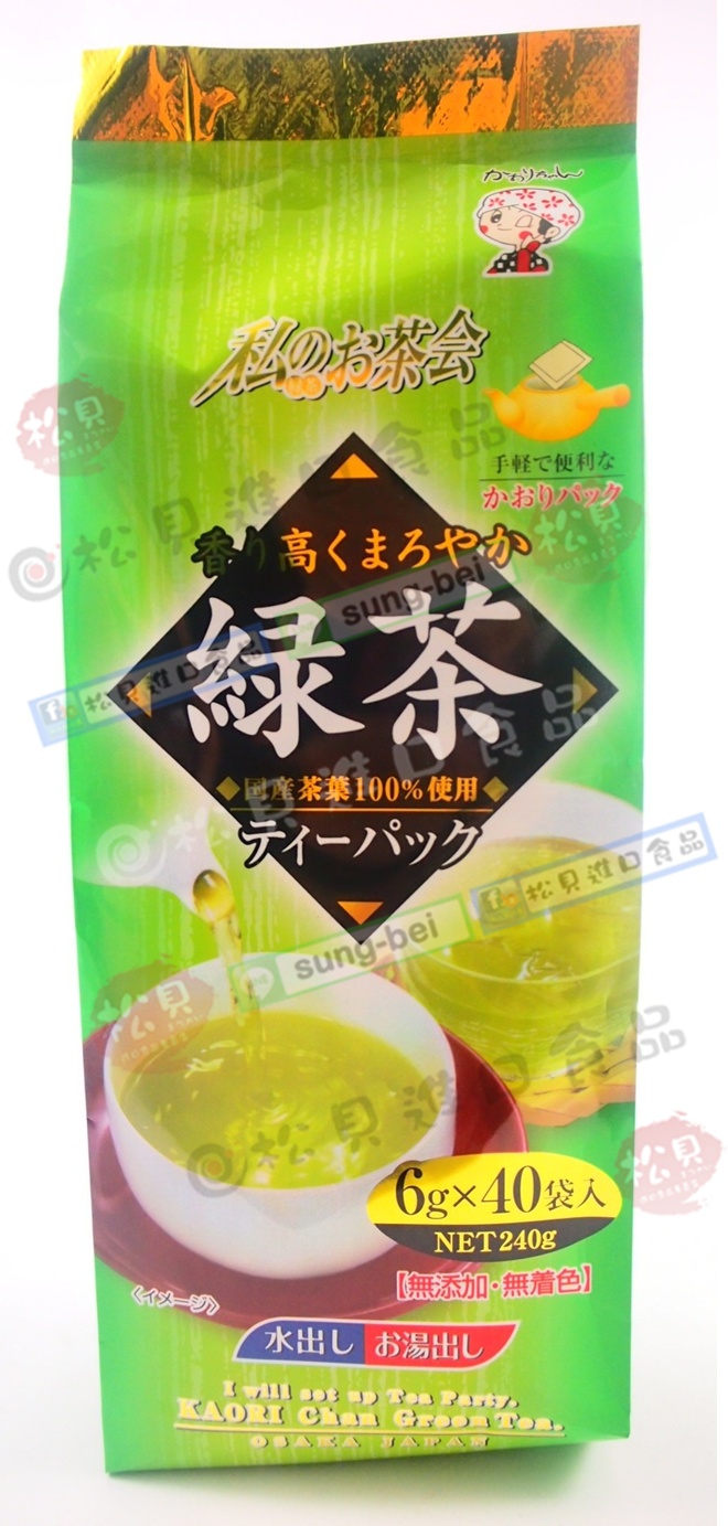 宇治森德綠茶包40入240g【4970058111552】