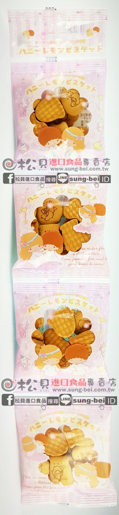 北陸雙子星造型餅4連60g【4902458003953】