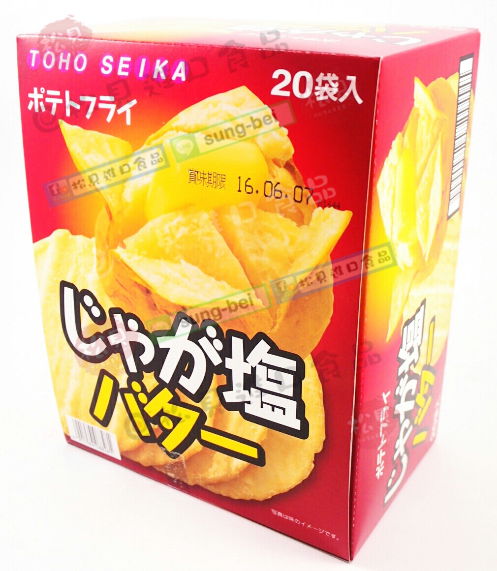 東豐馬鈴薯鹽奶油洋芋片20袋入220g【4901984088281】