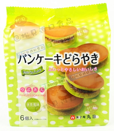 丸京銅鑼燒抹茶風味6個入324g【4902752161106】