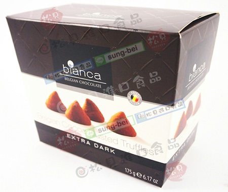 比安卡可可松露造型巧克力(黑巧)175g【5420066330173】