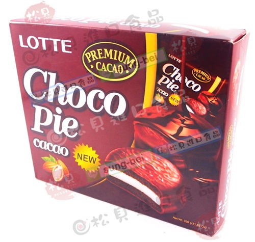 樂天黑巧克力派12入336g【8801062475148】