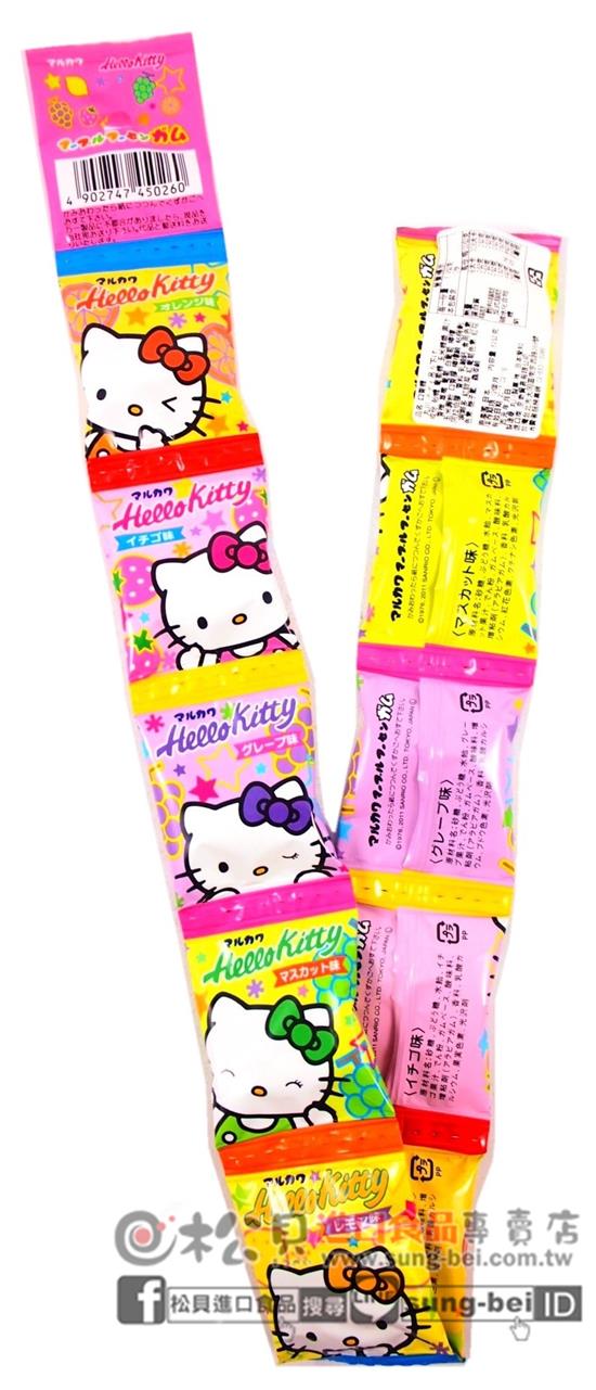 丸川凱蒂貓10連口香糖52g【4902747450260】