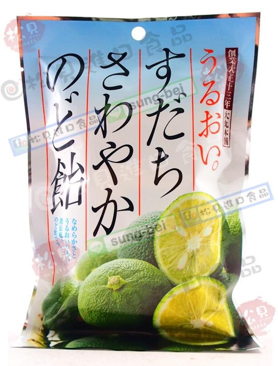 大丸清爽柚子喉糖80g【4901922720501】