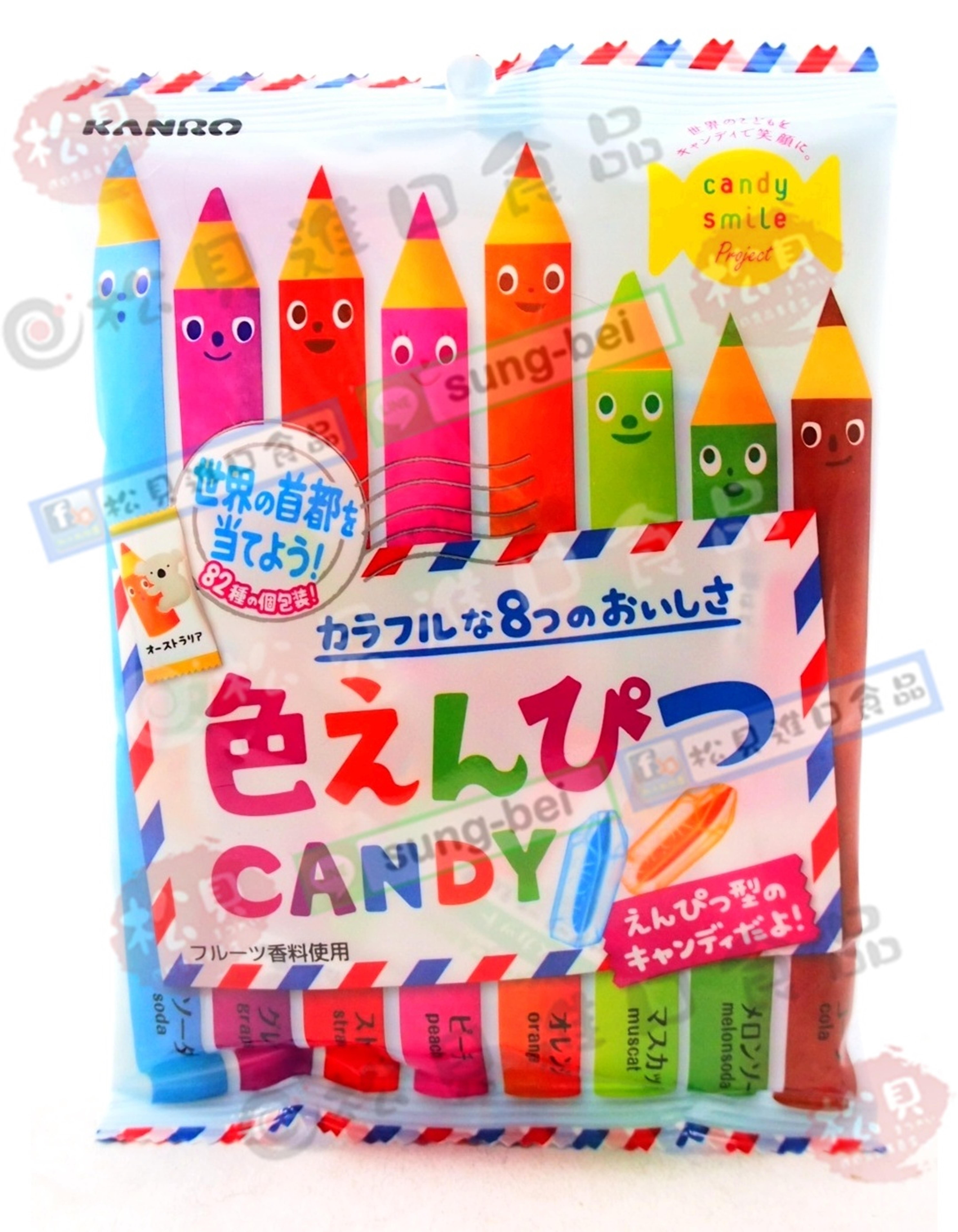 甘樂彩色筆造型糖80g【4901351018491】