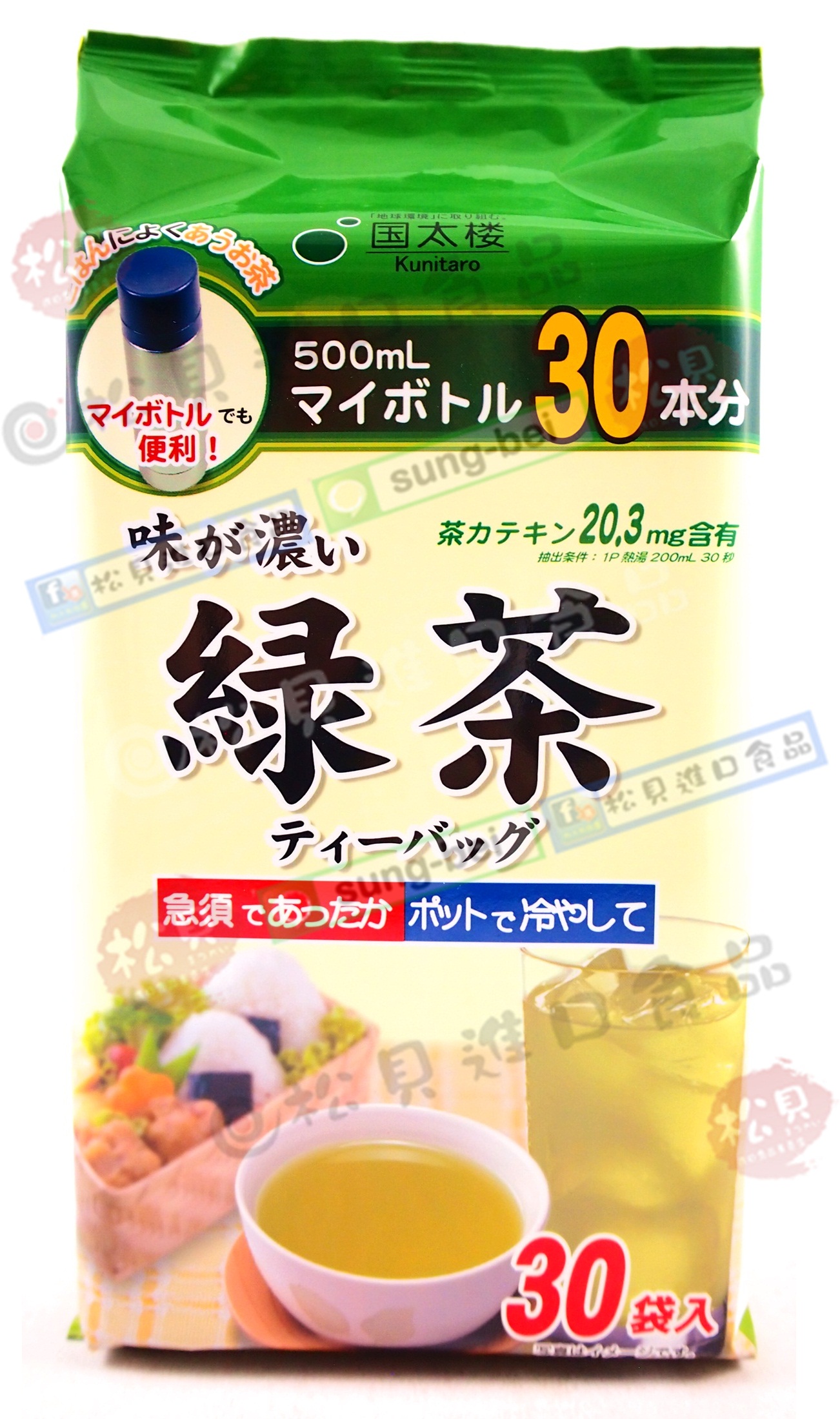 國太樓德用經濟包綠茶30袋入90g【4971617015434】