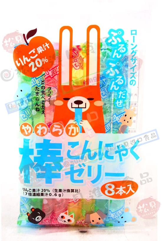 可愛動物綜合果凍條8入168g【4902871050664】