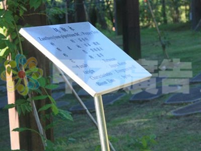 白鐵植物解說牌