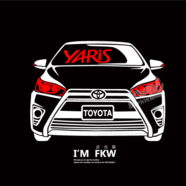 汽車車型反光貼紙