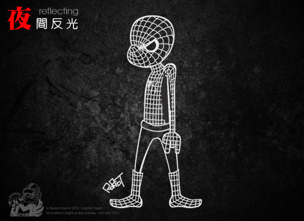 【反光貼紙】蜘蛛人