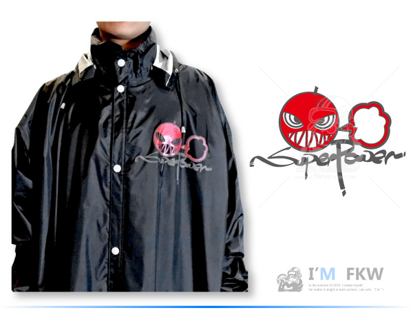 反光雨衣,街頭塗鴉風,炸彈