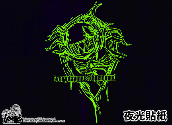 【夜光貼紙】異形