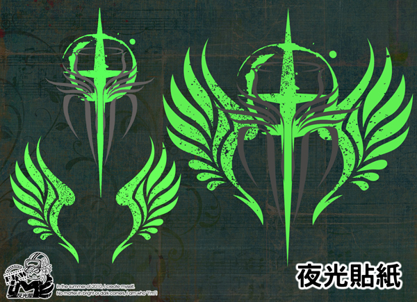 【夜光貼紙】Angel