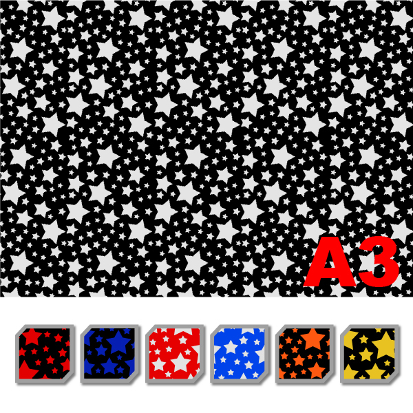 【DIY貼紙材料】反光貼紙A3星星素材