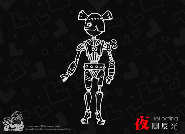 【反光貼紙】機器人