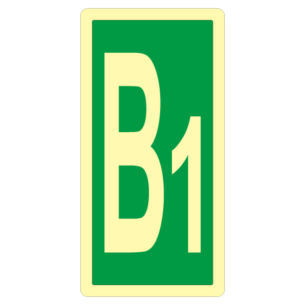 夜光逃生指示貼紙