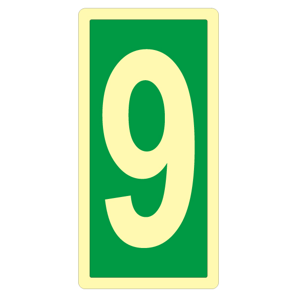 夜光逃生指示貼紙