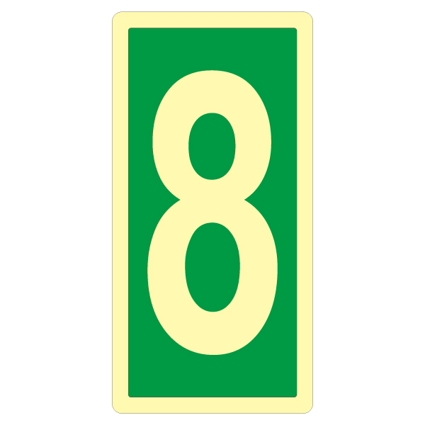 夜光逃生指示貼紙