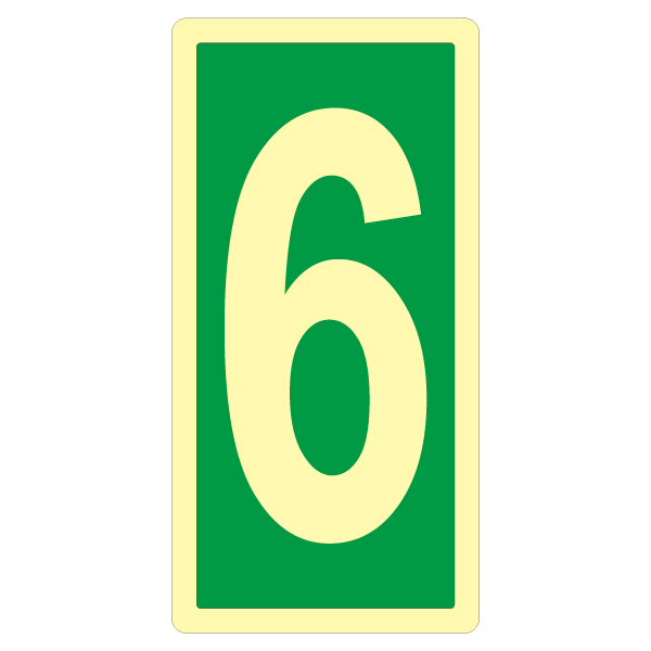 夜光逃生指示貼紙